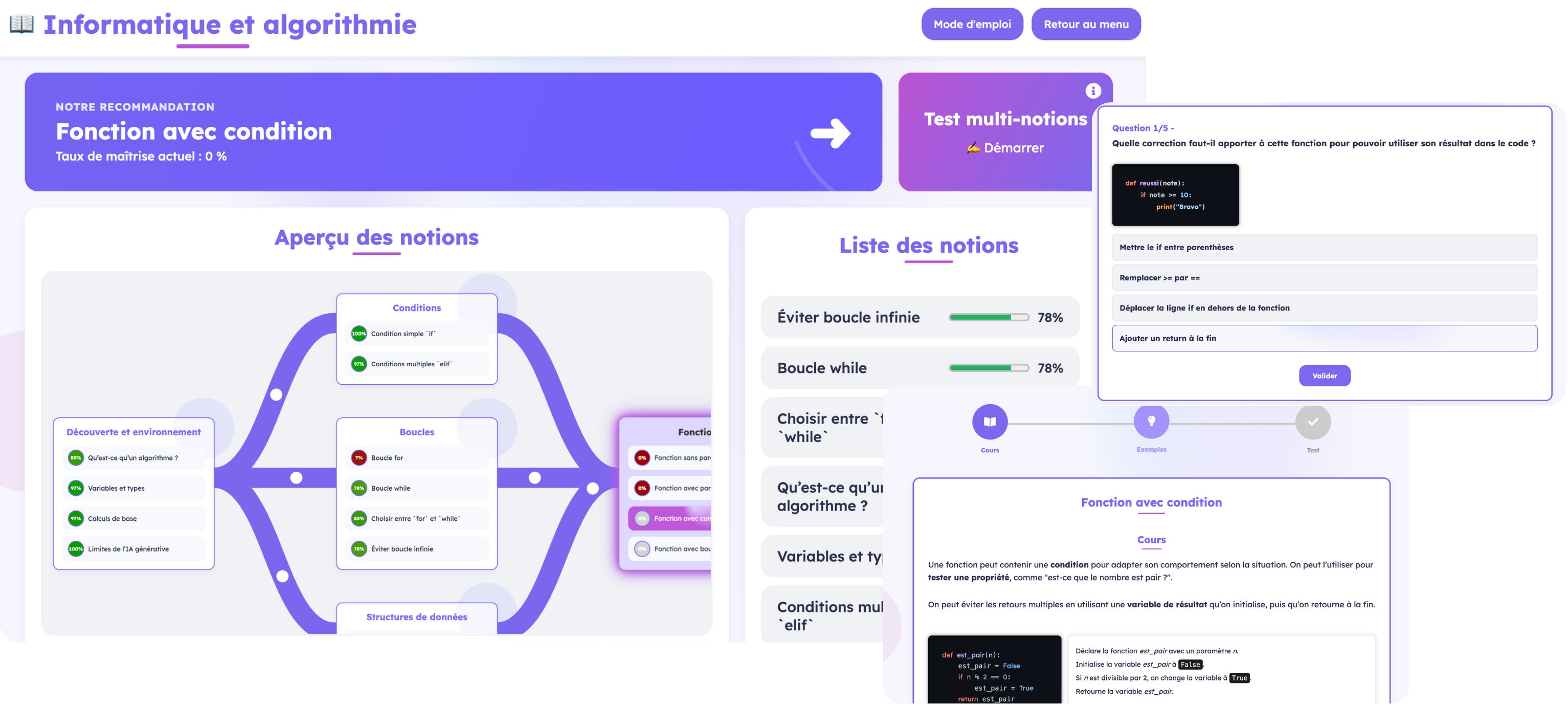 Interface Cleverlearn